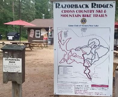 Razorback Ridges Trail Map