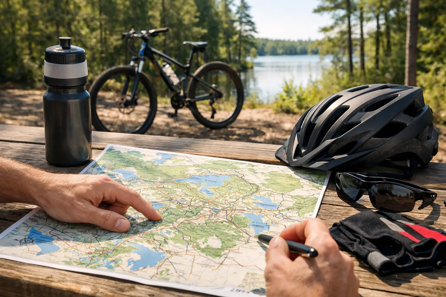 Featured image for “St Germain Bike Trail Map for Easy Ride Planning”